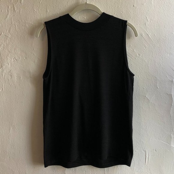 Rag & Bone Jean sleeveless black mock turtleneck - Picture 1 of 6